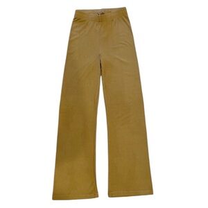 Skims Women’s Soft Ribbed Lounge Sleep Pants Gold Stretch Tan PJs Knit Comfy SM